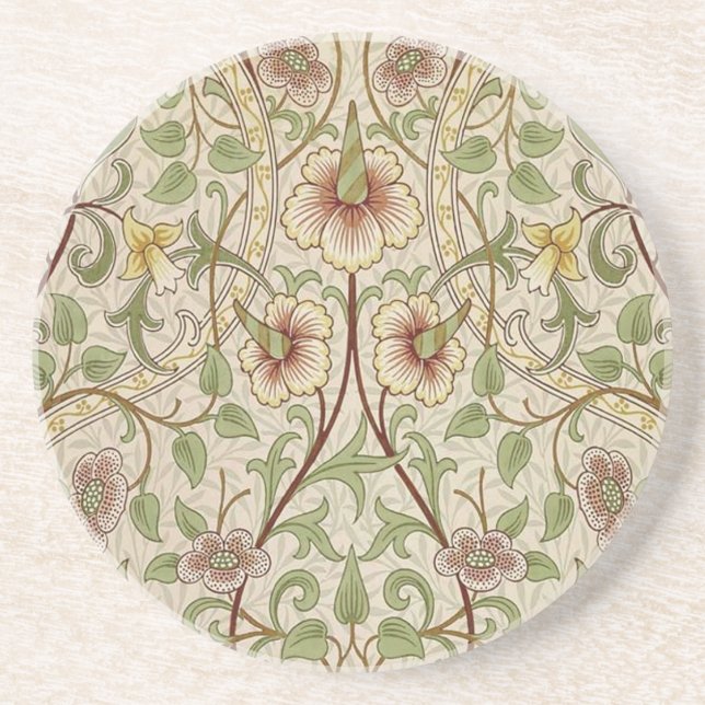 William Morris Narciss Klassisk Blomma Underlägg (Framsidan)