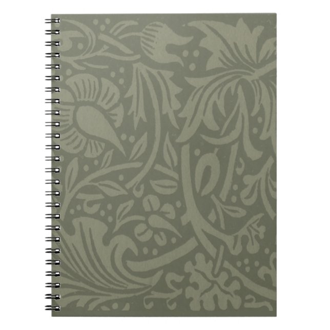 William Morris Narciss Tapetmönster Anteckningsbok (Framsidan)