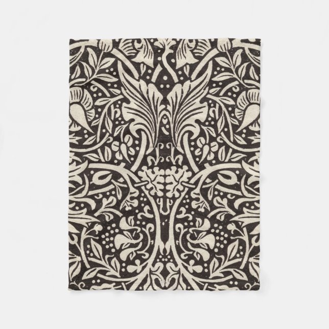 William Morris Narciss Tapetmönster Fleecefilt (Framsidan)