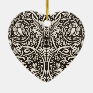 William Morris Narciss Tapetmönster Julgransprydnad Keramik