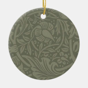 William Morris Narciss Tapetmönster Julgransprydnad Keramik