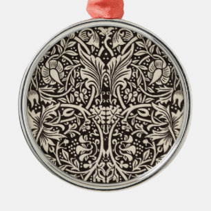 William Morris Narciss Tapetmönster Julgransprydnad Metall