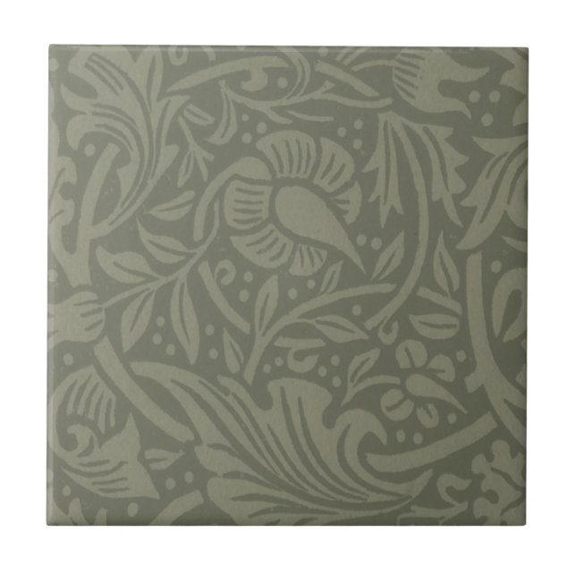 William Morris Narciss Tapetmönster Kakelplatta (Framsidan)