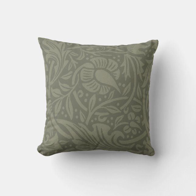 William Morris Narciss Tapetmönster Kudde (Framsida)