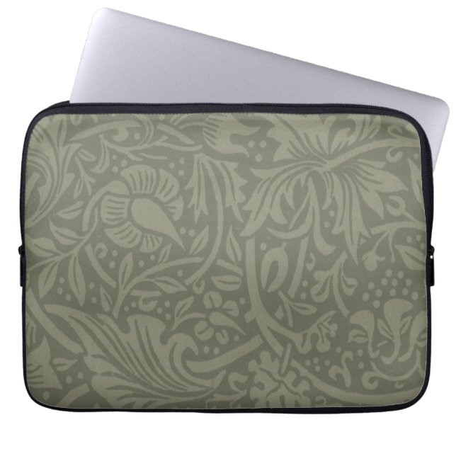 William Morris Narciss Tapetmönster Laptop Fodral (Framsidan)