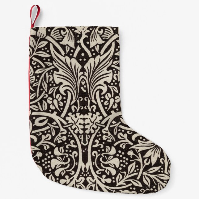 William Morris Narciss Tapetmönster Liten Julstrumpa (Framsidan)