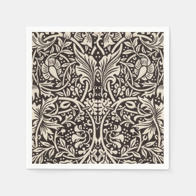 William Morris Narciss Tapetmönster Pappersservett (Framsidan)