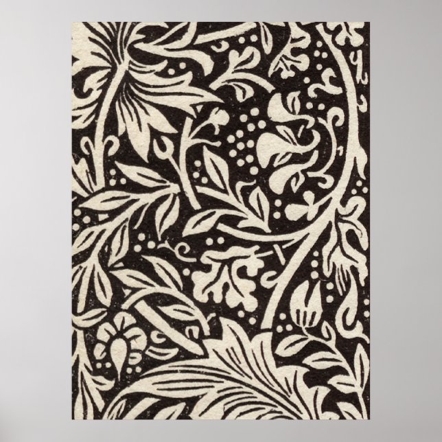 William Morris Narciss Tapetmönster Poster (Framsidan)