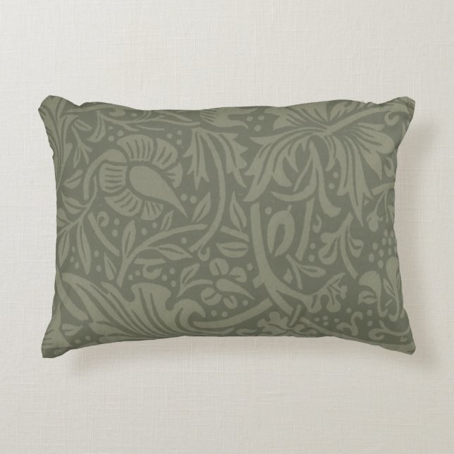William Morris Narciss Tapetmönster Prydnadskudde (Framsidan)