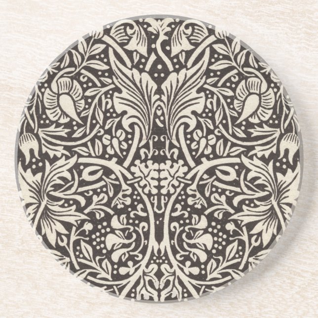 William Morris Narciss Tapetmönster Underlägg Sandsten (Framsidan)
