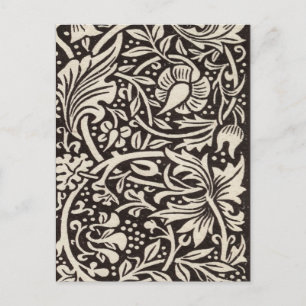 William Morris Narciss Tapetmönster Vykort