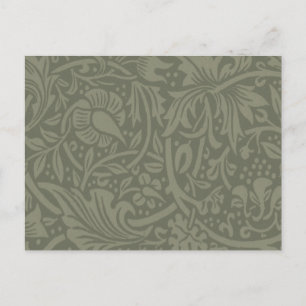 William Morris Narciss Tapetmönster Vykort