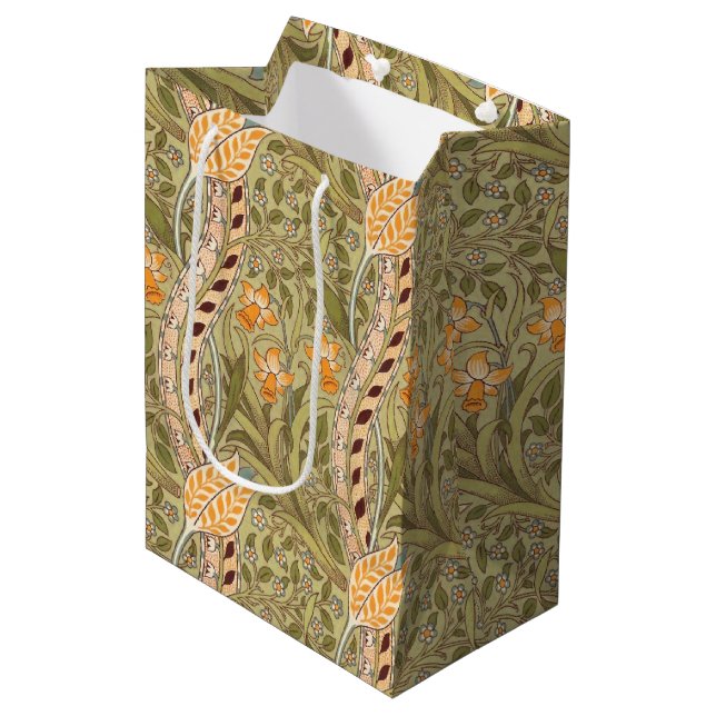 William Morris Narcissus Trädgård Blomma Klassisk  (Framsidan Vinklad)