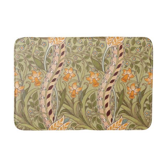 William Morris Narcissus Trädgård Blomma Klassisk  Badrumsmatta (Framsidan)
