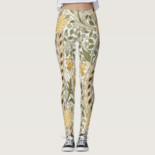 William Morris Narcissus Trädgård Blomma Klassisk  Leggings