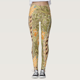 William Morris Narcissus Trädgård Blomma Klassisk  Leggings