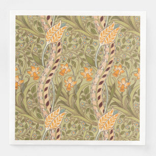 William Morris Narcissus Trädgård Blomma Klassisk Pappersservett