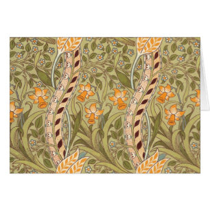 William Morris Narcissusträdgård Blomma Klassisk B Hälsningskort
