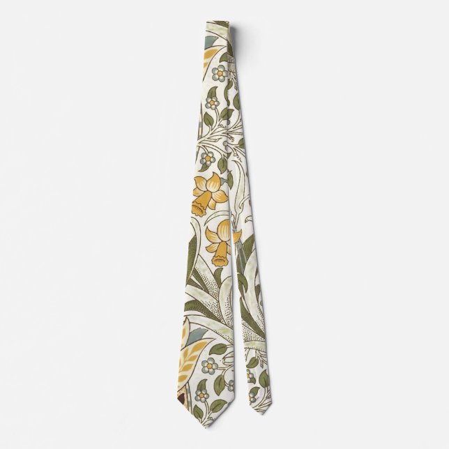 William Morris Narcissusträdgård Blomma Klassisk B Slips (Framsida)