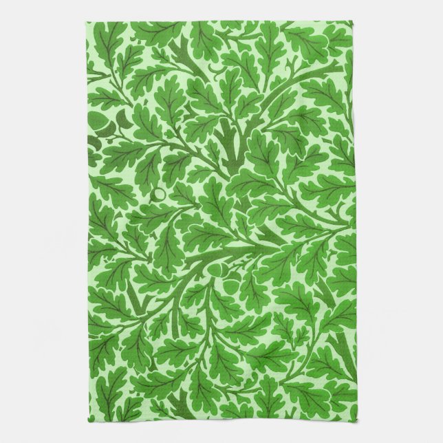 William Morris Oak Lövs, Emerald Grönt Kökshandduk (Vertikal)