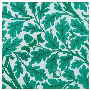 William Morris Oak Lövs, Turcos & Aqua   Tyg
