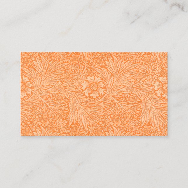 William Morris Orange Flora Reception Seiting Card Placeringskort (Framsida)