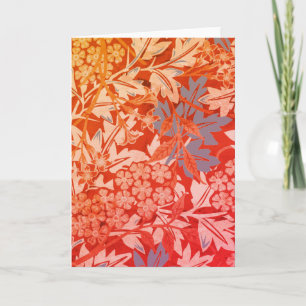 William Morris ORANGE LÖVS Foldad Note Card Anteckningskort