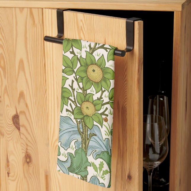 William Morris' Orchard Delight Art Kökshandduk (Thirds Fold)
