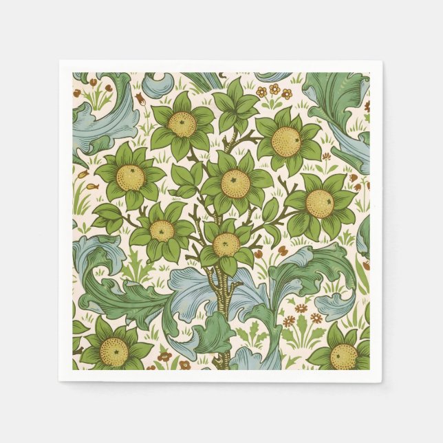 William Morris' Orchard Delight Art Pappersservett (Framsidan)