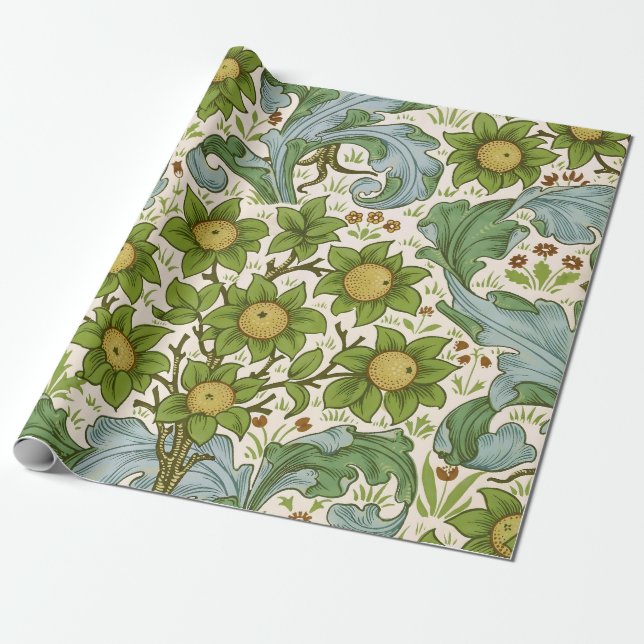 William Morris' Orchard Delight Art Presentpapper (Utrullad)