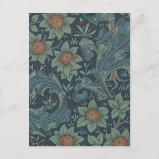 William Morris Orchard Mönster Art Vykort (Framsida)