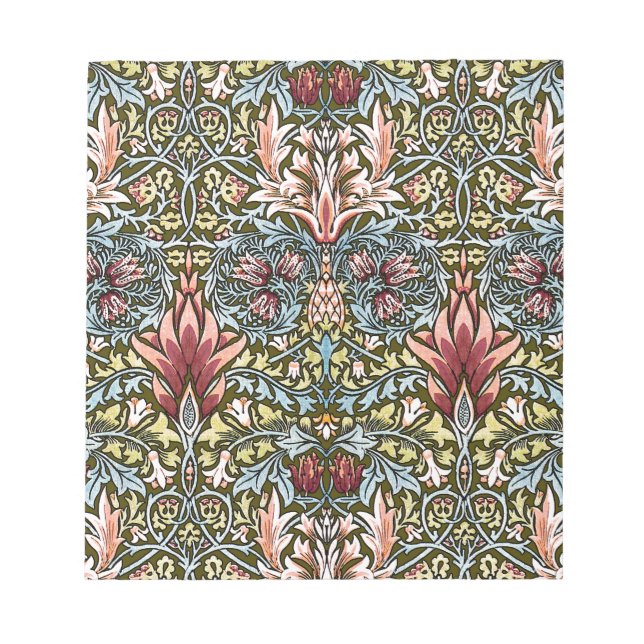William Morris Ormhuvud Blommönster Anteckningsblock (Framsida)