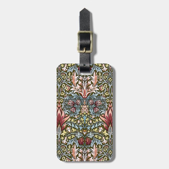 William Morris Ormhuvud Blommönster Bagagebricka (Vertikal Framsida)