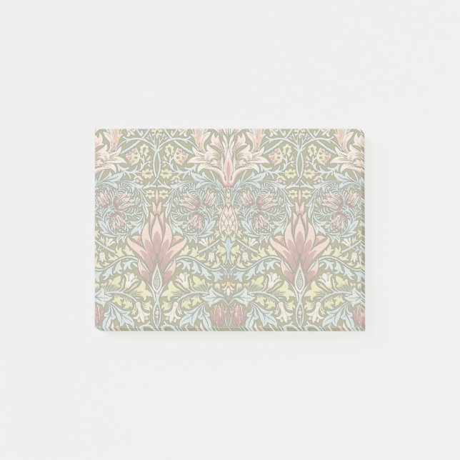 William Morris Ormhuvud Blommönster Post-it Block (Framsida)