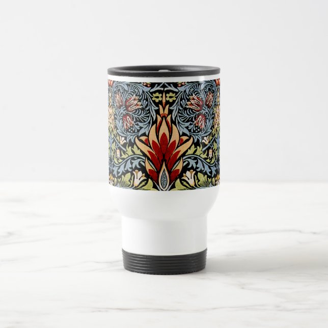 William Morris Ormhuvud Blommönster Resemugg (Center)