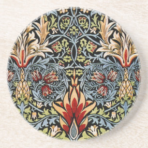 William Morris Ormhuvud Blommönster Underlägg