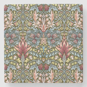 William Morris Ormhuvud Blommönster Underlägg Sten