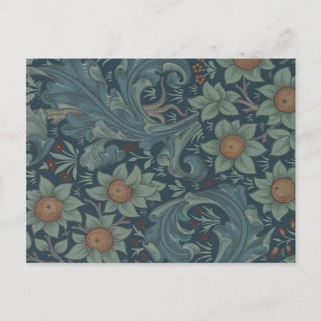 William Morris Ornamentsmönster Konst Vykort (Framsida)