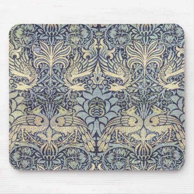 William Morris Påfågel och Drakar Musmatta (Framsidan)