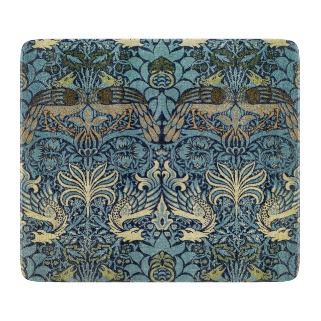 William Morris Påfågel och Drakvävt Mönster (Framsidan)