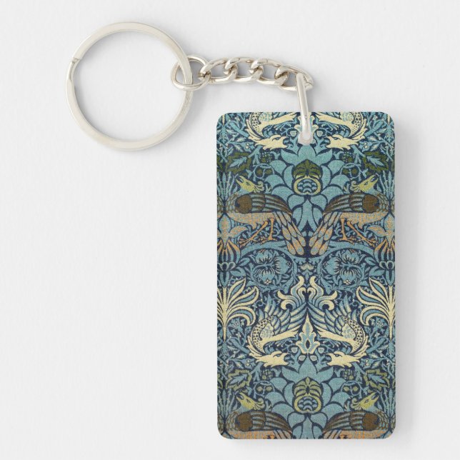William Morris Påfågel och Drakvävt Mönster (Framsidan)
