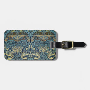 William Morris Påfågel och Drakvävt Mönster Bagagebricka