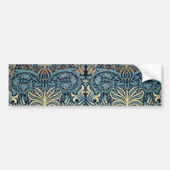 William Morris Påfågel och Drakvävt Mönster Bildekal (Framsidan)