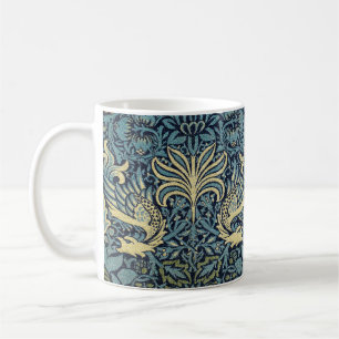 William Morris Påfågel och Drakvävt Mönster Kaffemugg