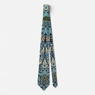 William Morris Påfågel och Drakvävt Mönster Slips