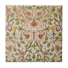 William Morris påsklilja Kakelplatta