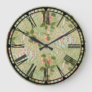 William Morris Pattern Wall Clock Stor Klocka