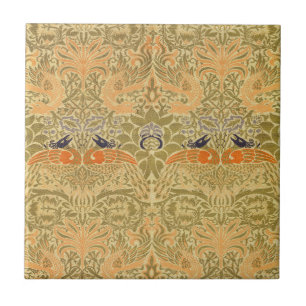 William Morris Peacock & Dragon Arts & Crafts Kakelplatta