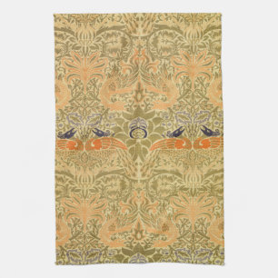 William Morris Peacock & Dragon Arts & Crafts Kökshandduk