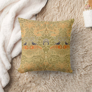 William Morris Peacock & Dragon Arts & Crafts Kudde